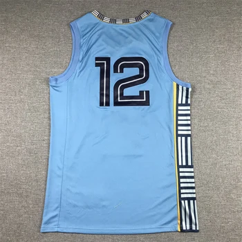 Özel Basketbol Formaları NO 12 Morant Tişörtleri En Sevdiğiniz İsme Sahibiz Desen Örgü Nakış Spor Ürün Videosuna Bakın