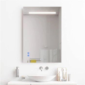 Özelleştirilmiş Banyo Led Arkadan Aydınlatmalı Buğu Çözücü Akıllı Ayna Modern Stil Dikdörtgen Led Ayna