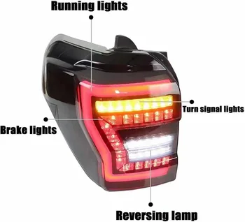 Ücretsiz Kargo Bir Çift LED park lambaları Toyota 4Runner 2010-2023 için Montaj Model Gündüz Farı / Stop / Ters / Dönüş sinyal ışıkları