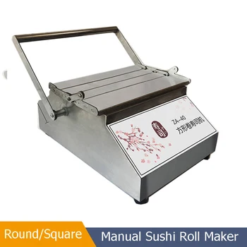 Ücretsiz kargo Taşınabilir Kare Yuvarlak Suşi Maker Makinesi Japonya Sushin Pirinç Rulo Haddeleme Makinesi