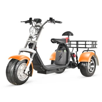 üç tekerlekli scooter e motosiklet 1500w/2000w / 3000W 60v üç tekerlekli bisikletler citycoco elektrikli scooter güçlü yetişkin