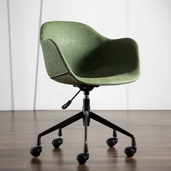 İskandinav Deri bilgisayar sandalyeleri için büro sandalyeleri konferans koltuğu Ofis Mobilyaları Modern Minimalist Eğlence Asansör Döner Sandalye