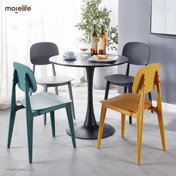 İskandinav Yemek Sandalyesi Modern Basit Eğlence Ev Bilgisayar Ağı Kırmızı Sandalye Tasarımcı Moda Yaratıcı Restoran Arkalığı Sandalye
