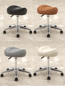 İskandinav güzellik salonu mobilyası Eyer Sandalye Mobilya berber koltuğu Tattood Manikür Sandalyeleri Berber Dükkanı Kuaförlük Tezgah Tabureleri