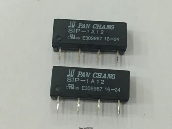 100 % Yeni Orijinal PAN CHANG Reed Röle 100 ADET SIP-1A12 DC12V minyatür 4 pin tek sıralı paket normalde açık