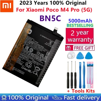 100 % Orijinal Yeni Yüksek Kalite Xiao Mi BN5C Yedek Telefon Pil İçin Xiaomi Poco M4 Pro 5G M4pro 5000mAh Piller Bateria
