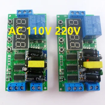 2 Adet AC 85V-260V 110V 220V döngü zaman zamanlayıcı anahtarı geciktirme rölesi İçin kapalı LED akıllı ev PLC ışık