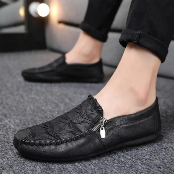 2021 Bahar yeni erkek loafer ayakkabılar mikrofiber marka rahat kaymaz açık ayakkabı erkek spor ayakkabı
