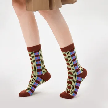 3 Pairs Anne Çorap Hediye Çorap Zarif Kutusu İle Bahar Sonbahar Pamuk Uzun Buzağı Çorap
