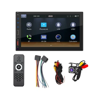 7 İnç Çift Din Araba Stereo CarPlay Android Otomatik Ayna Bağlantı, Multimedya Dokunmatik Ekran Oynatıcı Bluetooth Radyo Kamera