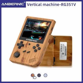 ANBERNIC RG351V Retro elde kullanılır oyun konsolu 3.5 İNÇ IPS Ekran Açık Kaynak Linux Sistemi video oyunu Konsolu İçin NDS GBA Oyun