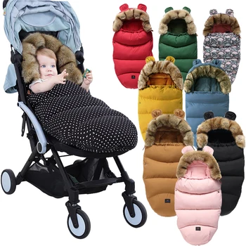 Bebek Arabası Rüzgar Geçirmez Kış uyku çorapları Footmuff Arabası Uyku İçin Bir Sleepsack Bebek Çantası Zarf İçinde Sıcak