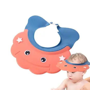 Bebek duş boneleri Ayarlanabilir Bebek Şampuanı Kapakları Genişletilmiş kulak koruyucu Karikatür kafa koruyucusu Şampuan Şapka Gözleri Korumak Kulaklar