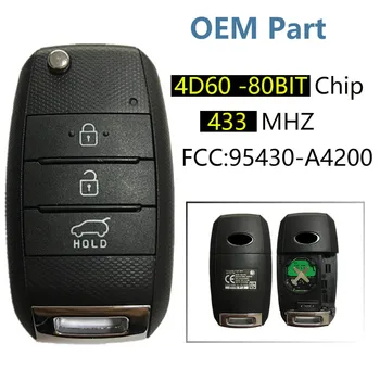 CN051022 3 Düğme Çevirme Uzaktan Anahtar KİA Carens 2013-2016 İçin 433MHz FCC ID 95430-A4200