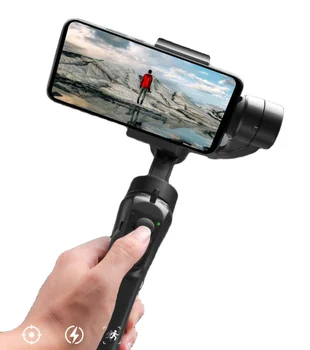 Cep telefonu kısa video çekim sabitleyici el sabitleyici üç eksenli kafa hareket selfie sopa