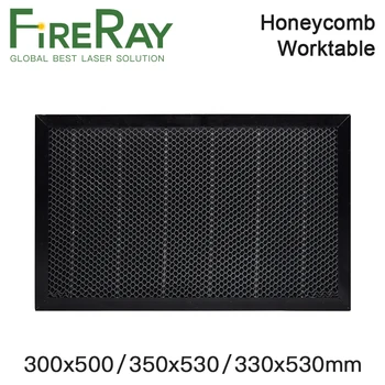 Fireray Lazer Petek Çalışma Masası 300x500mm 350x530mm Boyutu Kurulu Platformu Lazer Parçası CO2 Lazer Gravür Kesme Makinesi