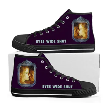Gözler Geniş Kapalı Yüksek Top Sneakers Mens Womens Genç Yüksek Kaliteli Tom Cruise Kanvas Sneaker çift Ayakkabı Rahat özel ayakkabılar