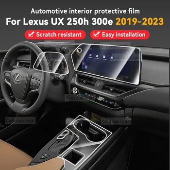 LEXUS için UX 250h 300e 2019-2023 Araba İç Şanzıman Paneli Pano Merkezi konsol Anti-Scratch koruyucu film Aksesuarları
