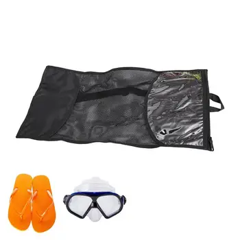 Net Çanta Şnorkel / Örgü Su Yüzmek Spor Çantası / 22.83x11. 81in Çok Amaçlı saklama çantası Spor Salonu İçin Spor Şnorkel Ekipmanları