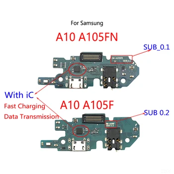 Orijinal USB Şarj Dock Bağlantı Noktası Soket fiş konnektörü Flex Kablo Samsung Galaxy A10 A105F A105FN Şarj devre kartı modülü