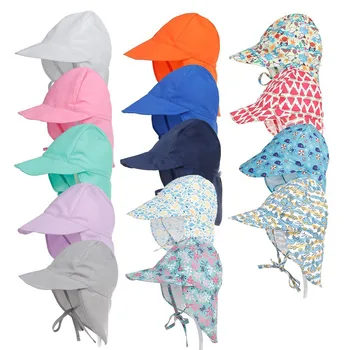 Yaz Çocuk Güneş Koruyucu Şapka Karikatür Bebek Çabuk Kuruyan güneş şapkası Ayarlanabilir Açık Nefes file şapka Bebek plaj şapkası 2-5Y
